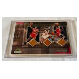 RARE! Michael Jordan 3x Game-Used Floor Relics From NBA Championship Games w/ COA only 2,300 Made 2000 Upper Deck Colelctibles Numbered 0409/2,300 Basketball Card RARE! Michael Jordan 3x Game-Used Floor Relics From NBA Championship Games w/ COA only 2,300 Made 2000 Upper Deck Colelctibles Numbered 0409/2,300 Basketball Card
