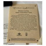 RARE! Michael Jordan 3x Game-Used Floor Relics From NBA Championship Games w/ COA only 2,300 Made 2000 Upper Deck Colelctibles Numbered 0409/2,300 Basketball Card RARE! Michael Jordan 3x Game-Used Floor Relics From NBA Championship Games w/ COA only 2,300 Made 2000 Upper Deck Colelctibles Numbered 0409/2,300 Basketball Card