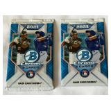2 Packs - 2021 Bowamn Chrome Baseball Cards 2 Packs - 2021 Bowamn Chrome Baseball Cards