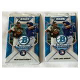 2 Packs - 2021 Bowamn Chrome Baseball Cards 2 Packs - 2021 Bowamn Chrome Baseball Cards