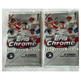 2 Packs - 2021 Topps Chrome Update Series Baseball Cards 2 Packs - 2021 Topps Chrome Update Series Baseball Cards