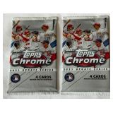 2 Packs - 2021 Topps Chrome Update Series Baseball Cards 2 Packs - 2021 Topps Chrome Update Series Baseball Cards