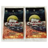 2 Packs - 2021 Topps Chrome Tennis Cards 2 Packs - 2021 Topps Chrome Tennis Cards