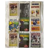 ~70 Minnesota Vikings Football Pocket Schedules 1983-2001 ~70 Minnesota Vikings Football Pocket Schedules 1983-2001