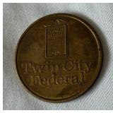 1976 Minnesota Vikings NFC Champions Super Boel XI Vintage Twin City Federal Coin 1976 Minnesota Vikings NFC Champions Super Boel XI Vintage Twin City Federal Coin