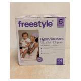 NEW FREESTYLE HYPER ABSORBENT ULTRA SOFT DIAPERS SIZE 5 44CT