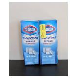 (2) NEW CLOROX TOILET WAND TOILET CLEANING REFILLS 10PK
