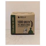NEW GORILLA SUPPLY PET WASTE BAGS GREEN 1000PK
