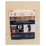 NEW COPPER FIT ELITE COMPRESSION KNEE SLEEVE 2 PACK SIZE S/M