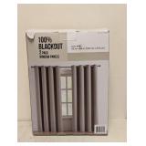 100% BLACKOUT WINDOW PANELS 2PK BROWN
