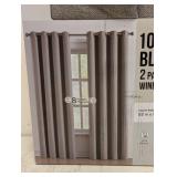 100% BLACKOUT WINDOW PANELS 2PK BROWN