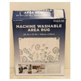 NEW WYATT & ASH MACHINE WASHABLE AREA RUG ZINNIA
