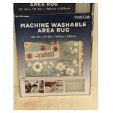 NEW WYATT & ASH MACHINE WASHABLE AREA RUG SAGE