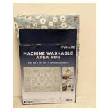NEW WYATT & ASH MACHINE WASHABLE AREA RUG SAGE