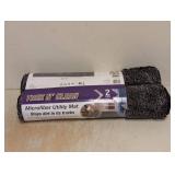 NEW TREK N’ CLEAN MICROFIBER UTILITY MAT BLACK/GRAY 2PK