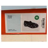 NEW CAT & JACK KIDS TRINA FLATS SIZE 10 BLACK