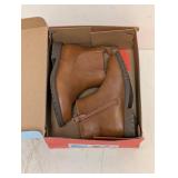 NEW CAT & JACK KIDS TANNER BOOTS SIZE 7 COGNAC