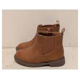 NEW CAT & JACK KIDS TANNER BOOTS SIZE 7 COGNAC