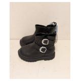 NEW CAT & JACK KIDS EVIE BOOTS SIZE 6 BLACK