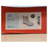 NEW CAT & JACK KIDS FLORA BOOTS SIZE 11 SILVER