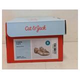 NEW CAT & JACK KIDS ELIANA FLATS SIZE 8 GOLD