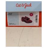 NEW CAT & JACK TODDLER CHLOE FLATS SIZE 5 RED