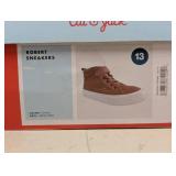 NEW CAT & JACK KIDS ROBERT SNEAKERS SIZE 13 BROWN