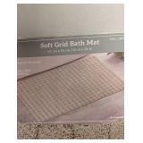 NEW SOFT GRID BATH MAT TAN