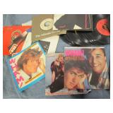 Lot of 45 records, many popular art... Lot of 45 records, many popular art...