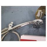 Shower head, light and towel rings... Shower head, light and towel rings...