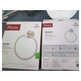 Shower head, light and towel rings... Shower head, light and towel rings...