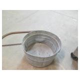 Vintage saw and wash tub... Vintage saw and wash tub...