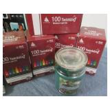 Twinkling lights and a candle... Twinkling lights and a candle...