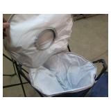 Folding stands, zippered cooler and... Folding stands, zippered cooler and...