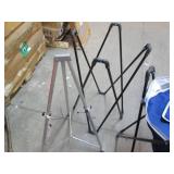 Folding stands, zippered cooler and... Folding stands, zippered cooler and...