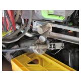 Box of assorted batteries, charger ... Box of assorted batteries, charger ...