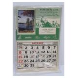 Minnesota Line 1950 January Calendar Page with Frank Knapp Ad