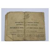 War Ration Book Four - WWII U.S. Ration Book with Stamp Pages