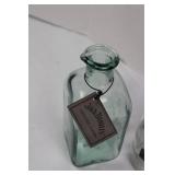 Vintage whiskey decanters: Jack Daniel's, Old Fitzgerald, cobalt blue (Lot of 5) (EMPTY)