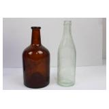 Vintage whiskey decanters: Jack Daniel's, Old Fitzgerald, cobalt blue (Lot of 5) (EMPTY)