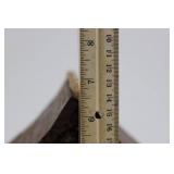 Birdhouse - Birch Bark Cottage Style with Yellow Finch Figurine 8'L x 8'W x 7'H