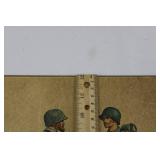 Vintage US Army Infantry Set - 6 Antique Military Wall Decor (1814-1950) 12' x 9'