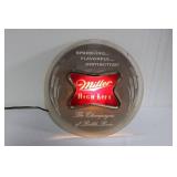Miller High Life Round Light up Beer Sign - Vintage Advertising Wall Decor Approximately 12'