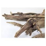 Driftwood Decor Set - 4 Pieces (Three Branches & Flat Slab) 20'-25'