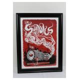 Alabama Shakes Cabooze Minneapolis Poster & Red Steam Engine Poster (Framed) 27' x 23'