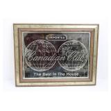 Canadian Club Imported Framed Wall Sign - The Best In The House 19' x 21'