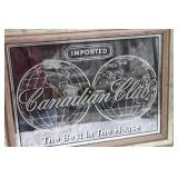 Canadian Club Imported Framed Wall Sign - The Best In The House 19' x 21'