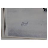 Al Agnew Wolf in Snow Framed Print, 1991 27' x 21'