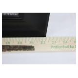 Tonka Framed Wall Art - Black & White Photo of Child in Gas Mask in Tonka Truck 28.5' x 22.5'