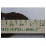 Vikings Football Mascot Metal Silhouette Wall Decor - Rusty Cutout